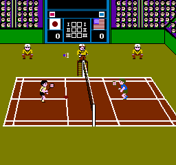 Super Dyna'mix Badminton (Japan) In game screenshot